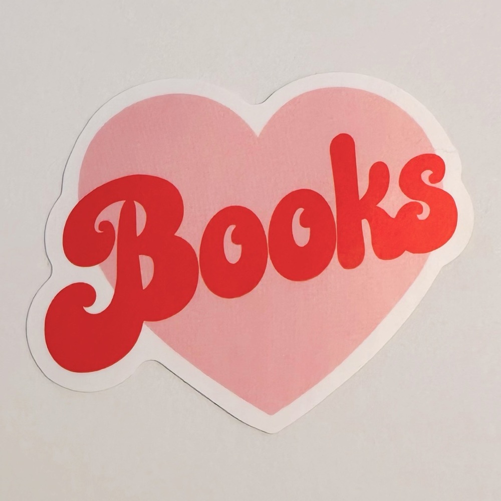 10/$10 🩷 Books Sticker